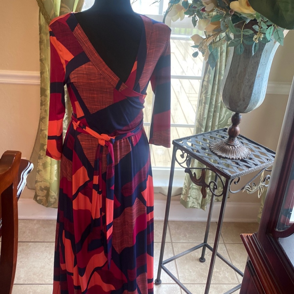 Women multi-colored maxi